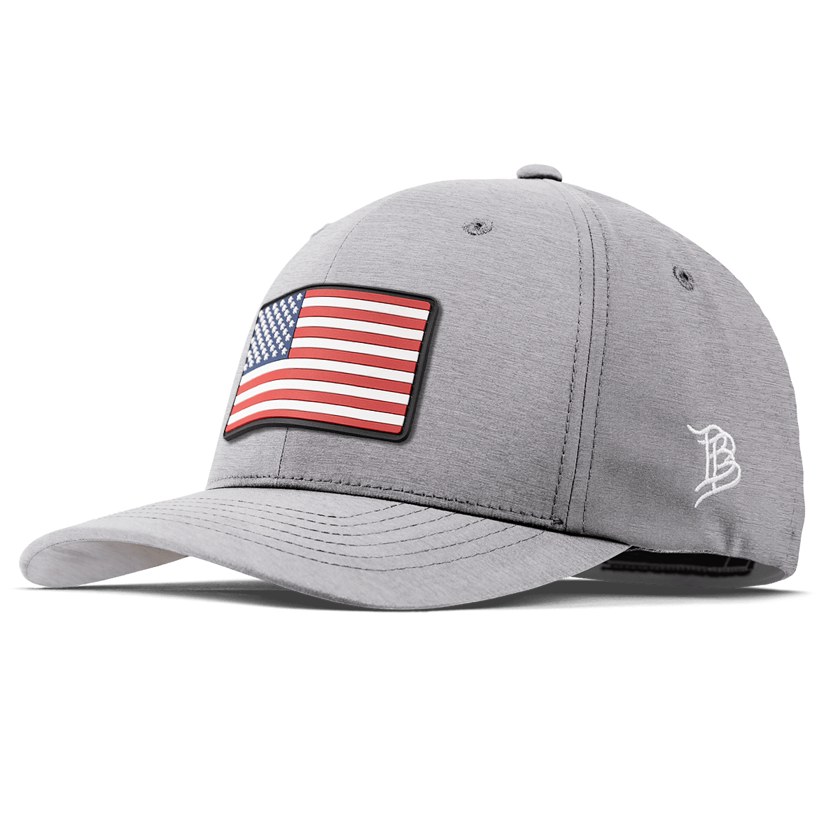 Old Glory PVC Flexfit Performance Fitted Heather Gray