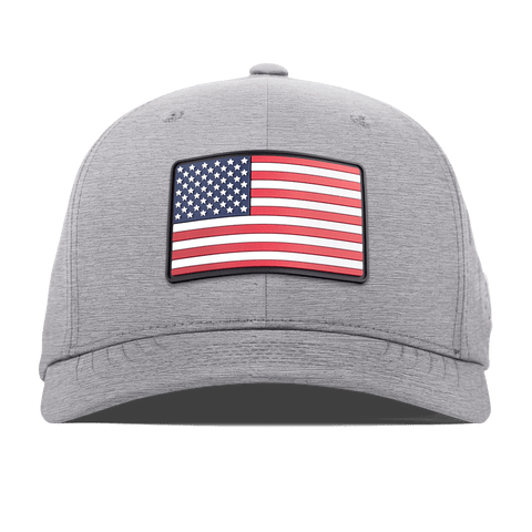 Old Glory PVC Flexfit Performance Fitted Heather Gray