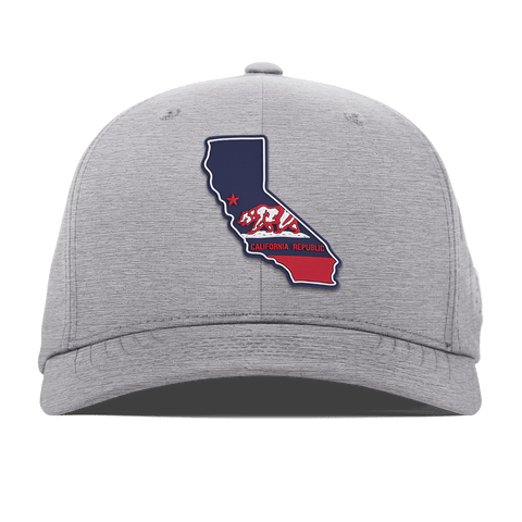California Patriot Series Flexfit Performance Fitted Heather Gray