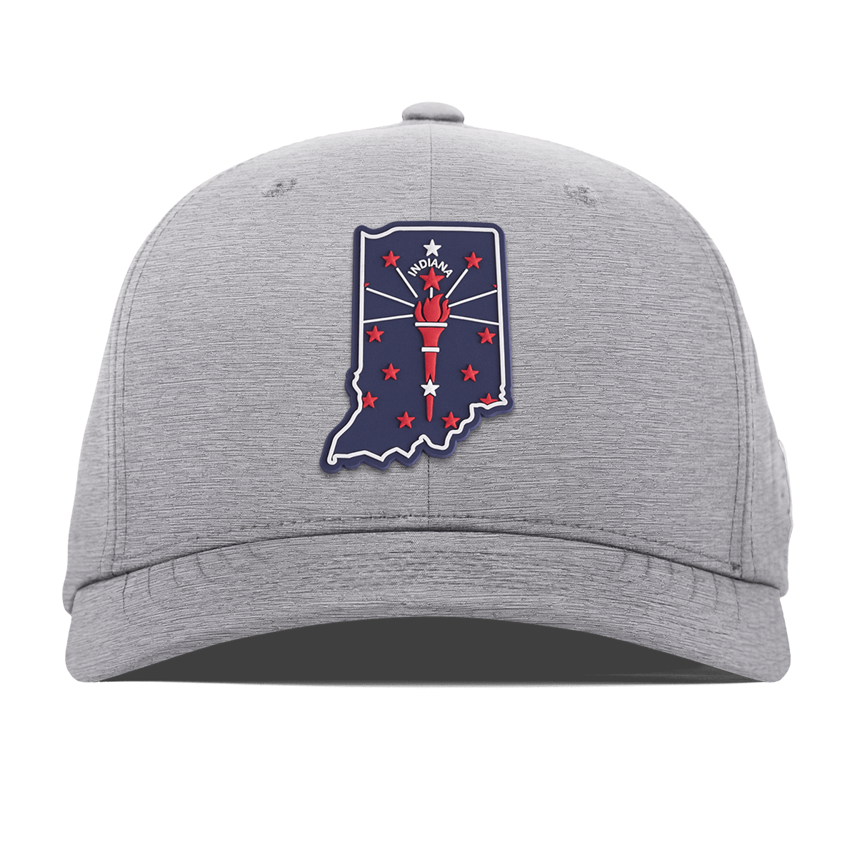 Indiana Patriot Series Flexfit Performance Fitted Heather Gray