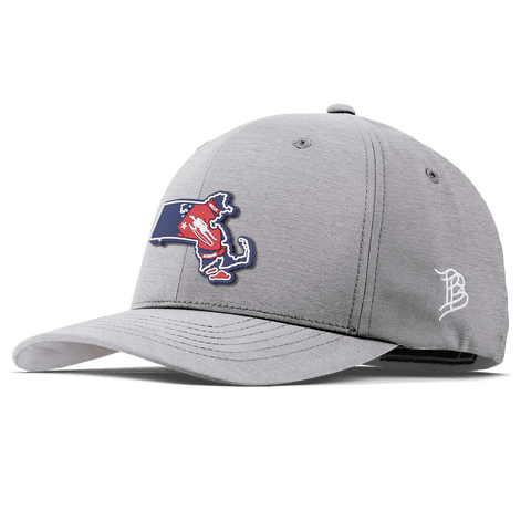 Massachusetts Patriot Series Flexfit Performance Fitted Heather Gray