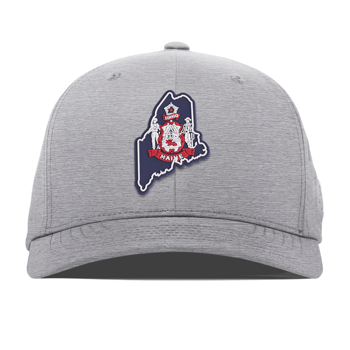 Maine Patriot Series Flexfit Performance Fitted Heather Gray