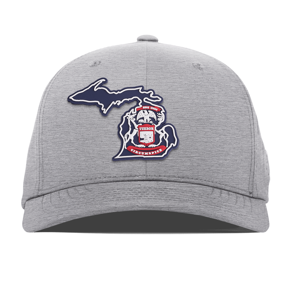 Michigan Patriot Series Flexfit Performance Fitted Heather Gray