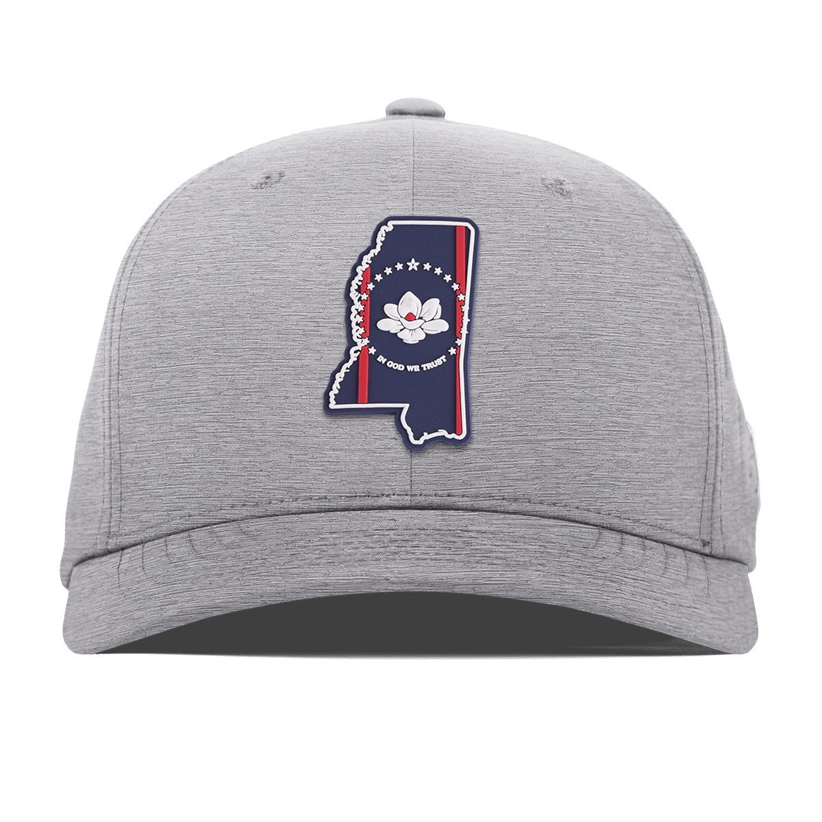 Mississippi Patriot Series Flexfit Performance Fitted Heather Gray