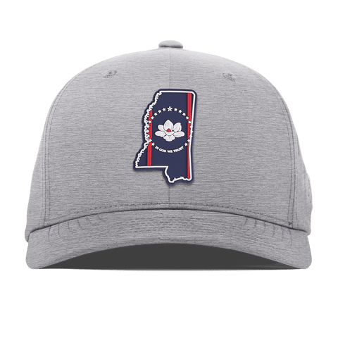 Mississippi Patriot Series Flexfit Performance Fitted Heather Gray