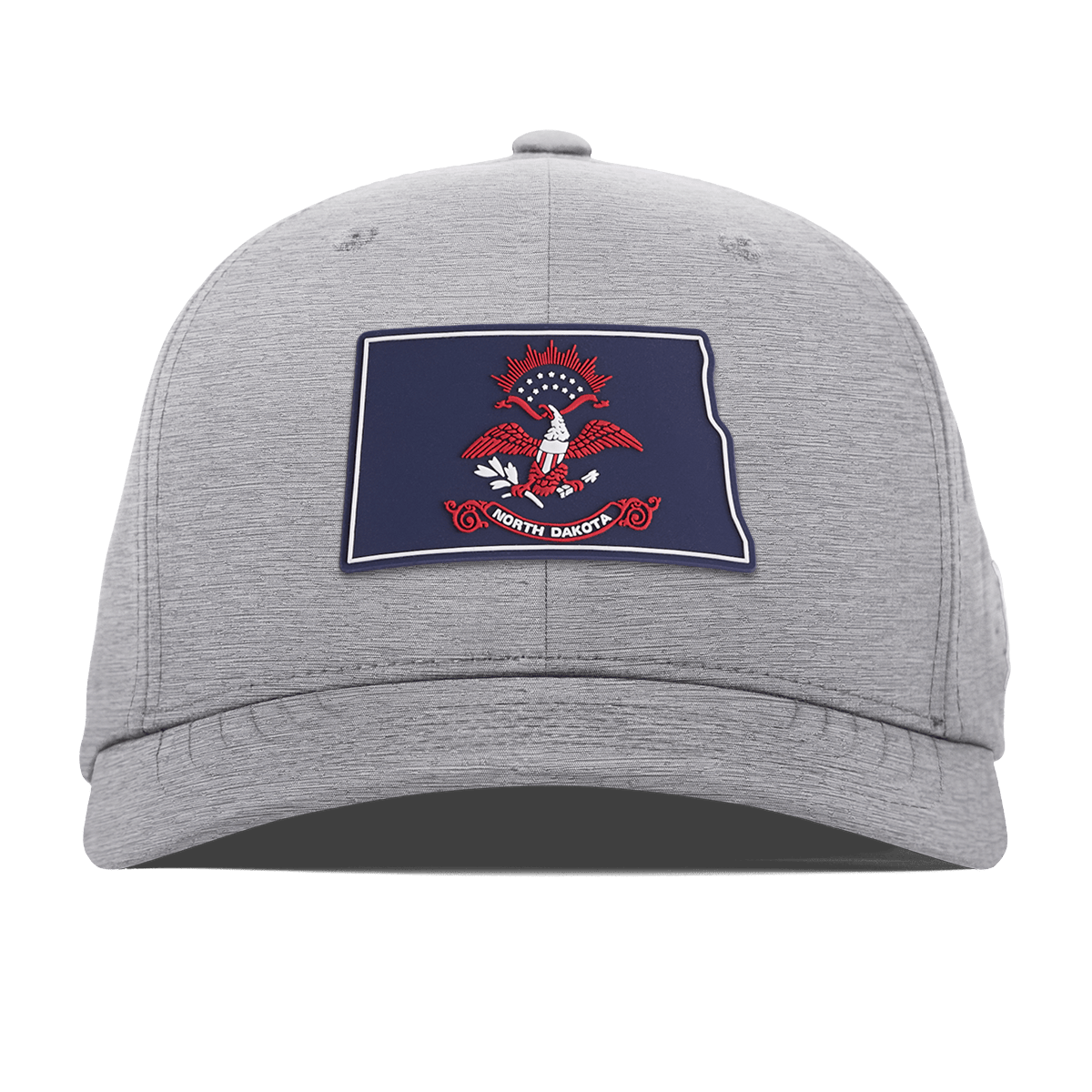 North Dakota Patriot Series Flexfit Performance Fitted Heather Gray