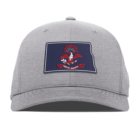 North Dakota Patriot Series Flexfit Performance Fitted Heather Gray
