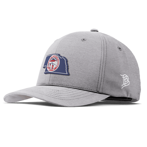 Nebraska Patriot Series Flexfit Performance Fitted Heather Gray