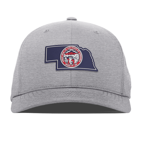 Nebraska Patriot Series Flexfit Performance Fitted Heather Gray
