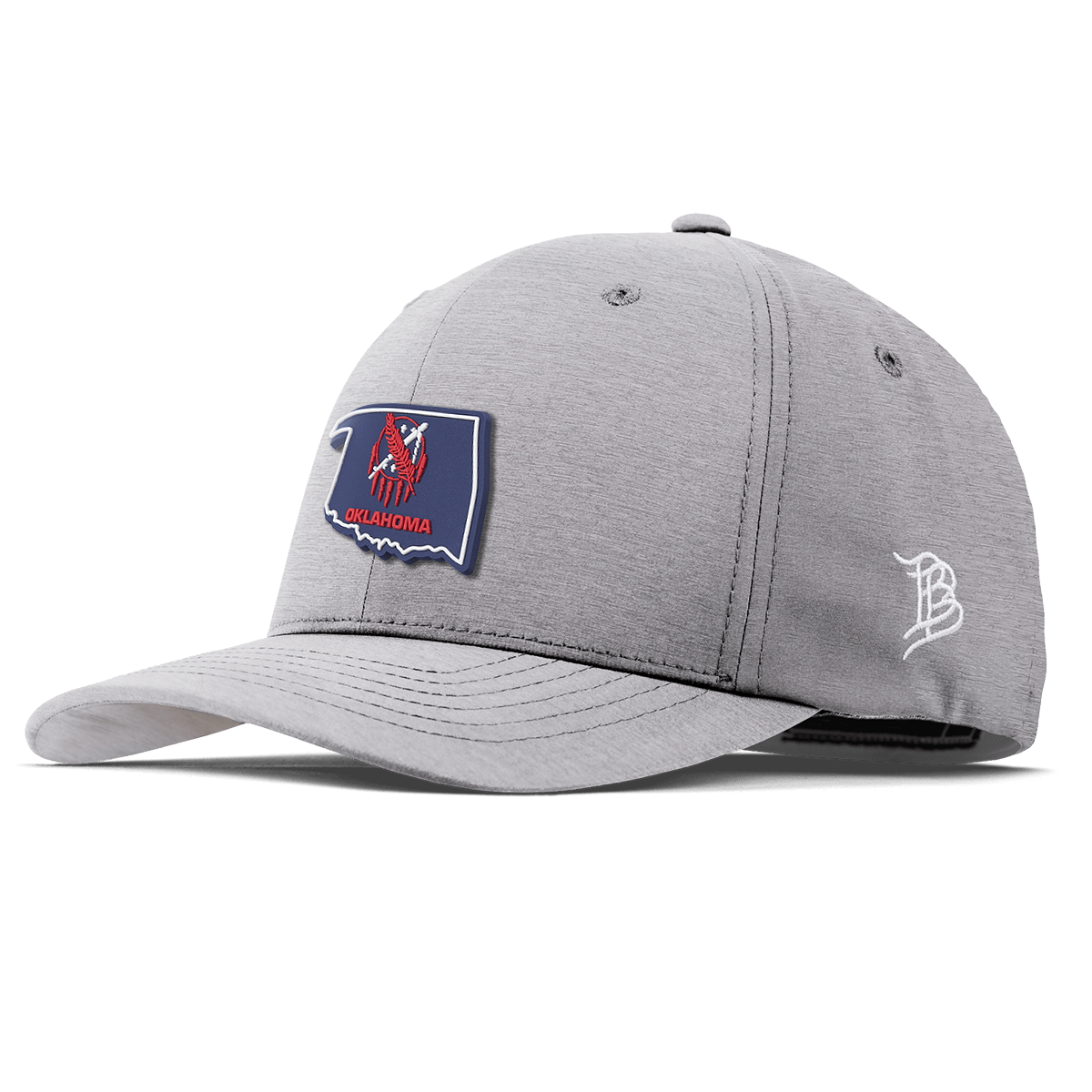 Oklahoma Patriot Series Flexfit Performance Fitted Heather Gray