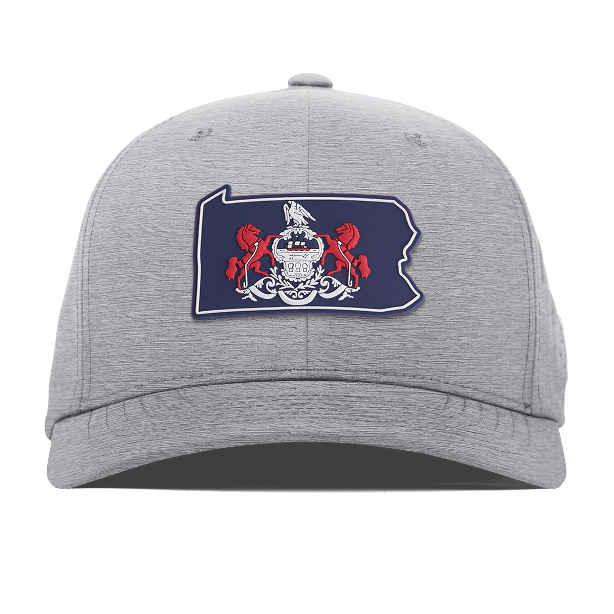 Pennsylvania Patriot Series Flexfit Performance Fitted Heather Gray