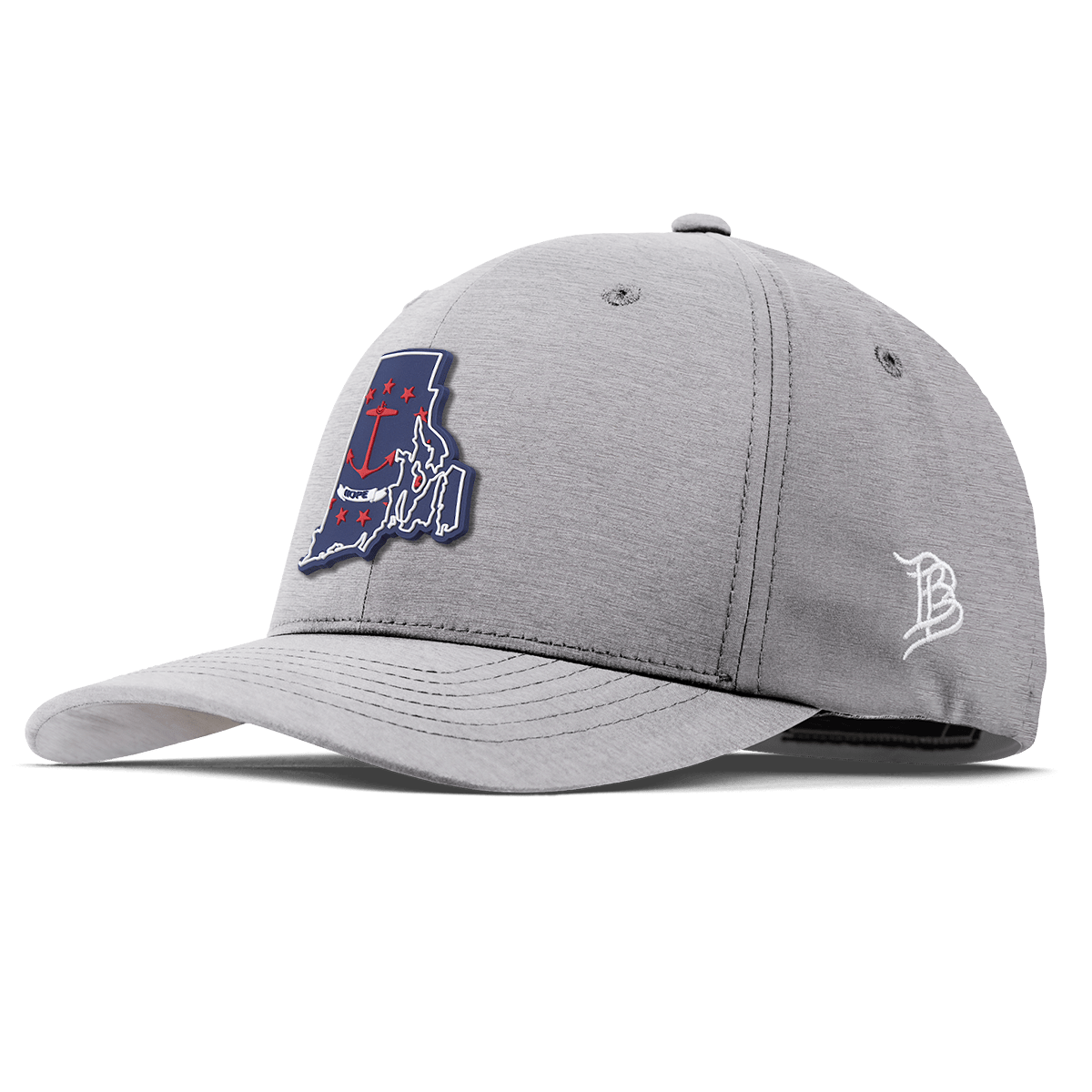 Rhode Island Patriot Series Flexfit Performance Fitted Heather Gray