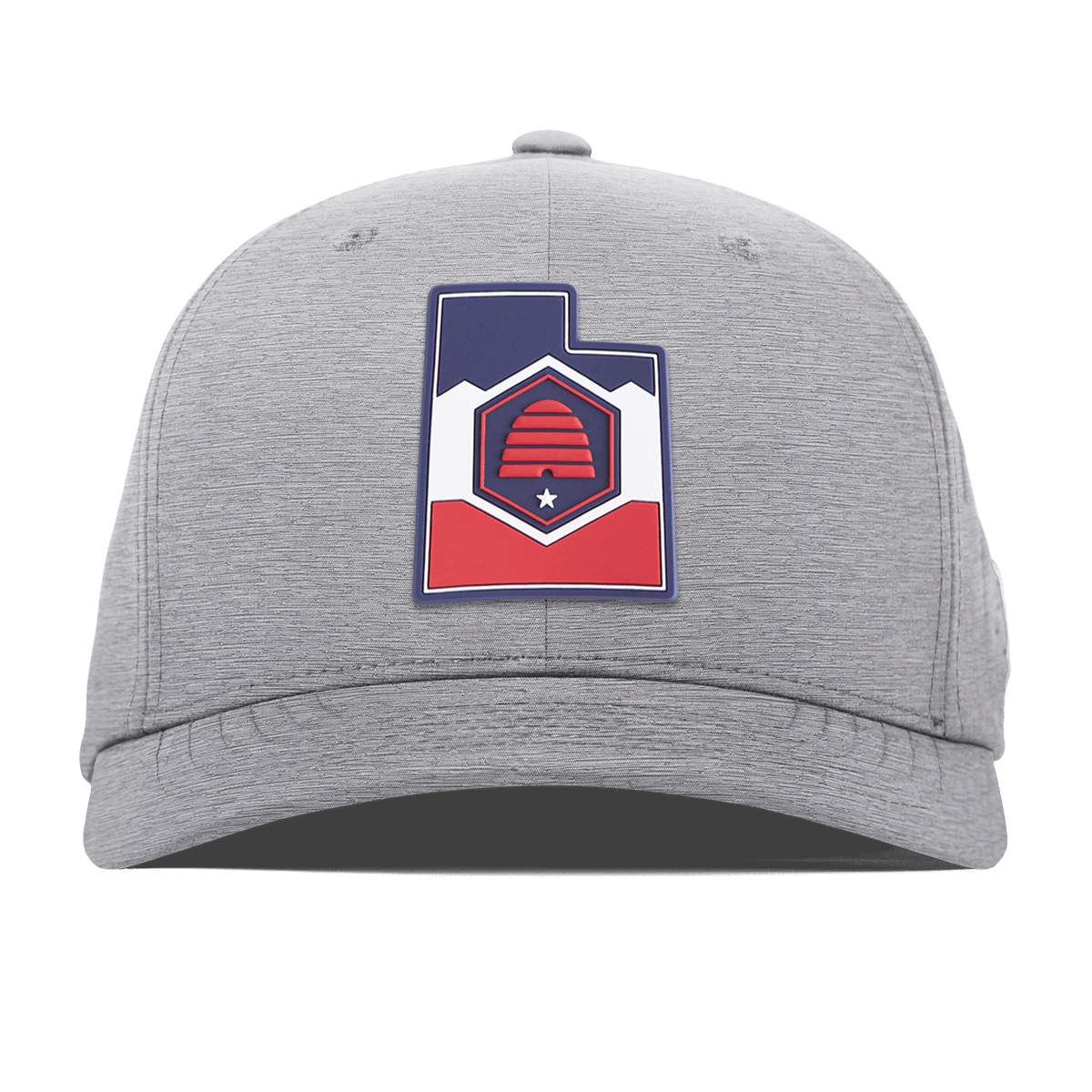 Utah Patriot Series Flexfit Performance Fitted Heather Gray