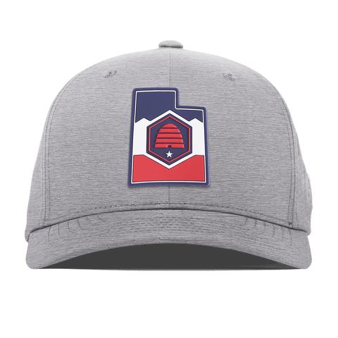 Utah Patriot Series Flexfit Performance Fitted Heather Gray