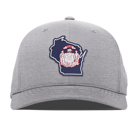 Wisconsin Patriot Series Flexfit Performance Fitted Heather Gray