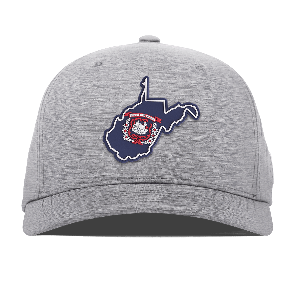 West Virginia Patriot Series Flexfit Performance Fitted Heather Gray
