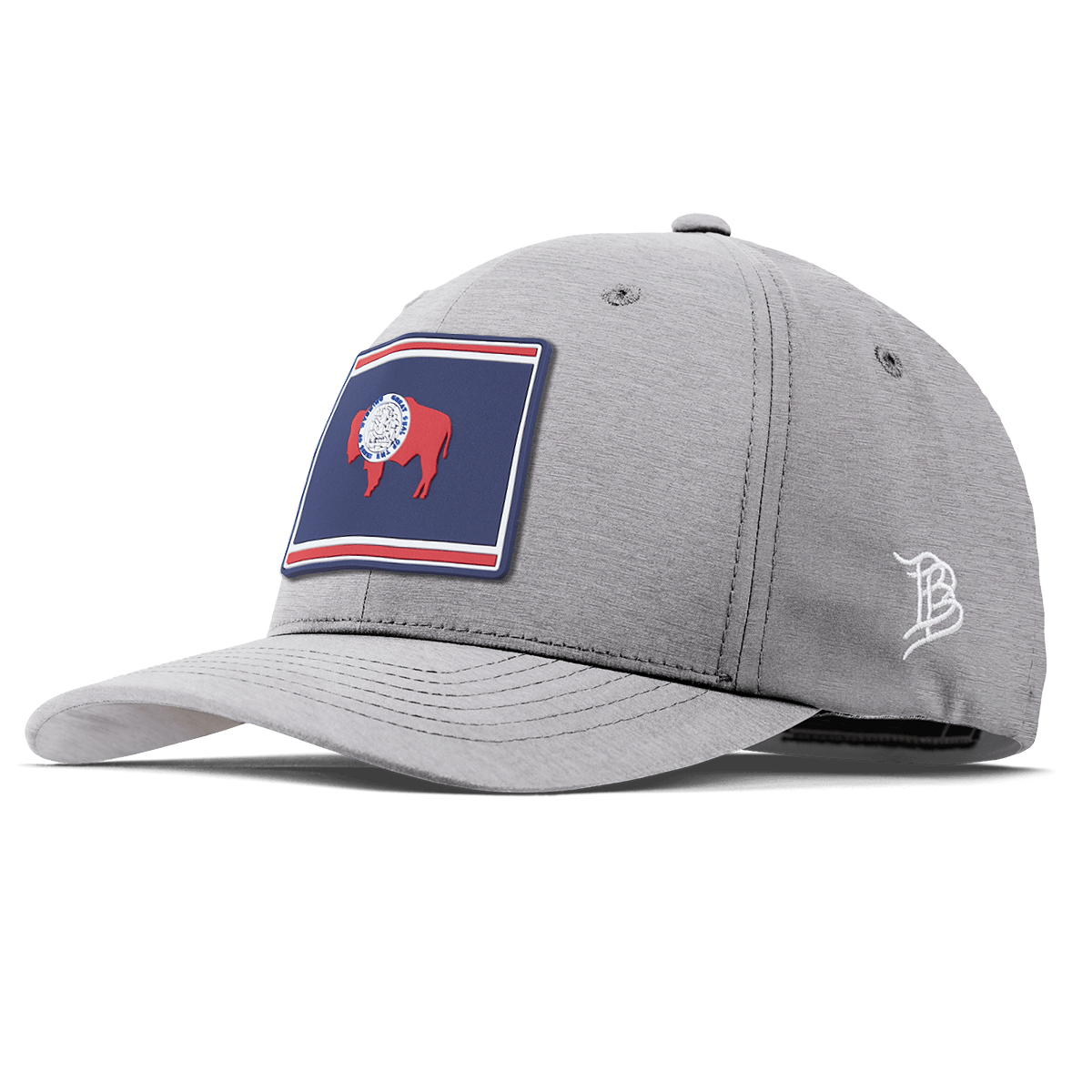 Wyoming Patriot Series Flexfit Performance Fitted Heather Gray