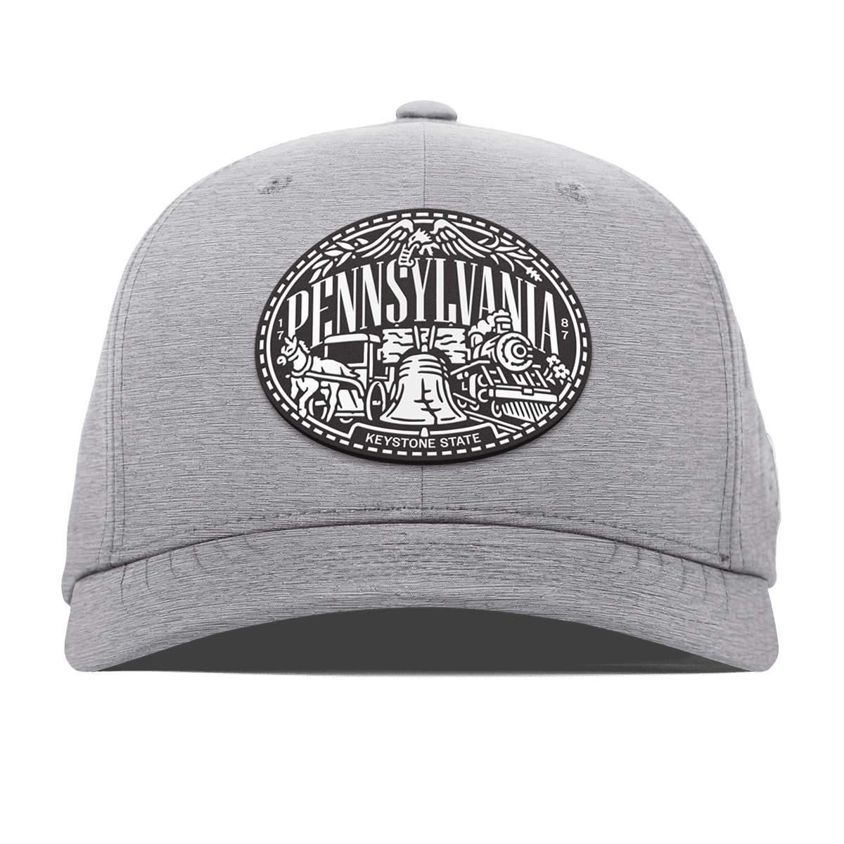 Pennsylvania Traveler Flexfit Performance Fitted Heather Gray