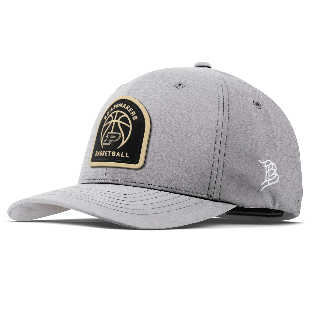 Purdue University "Purdue Basketball" Flexfit Performance Fitted Heather Gray