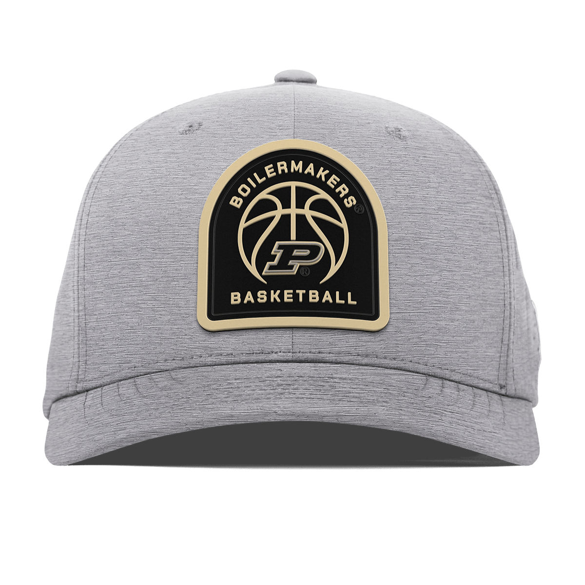 Purdue University "Purdue Basketball" Flexfit Performance Fitted Heather Gray