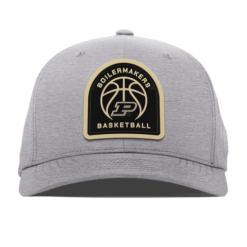 Purdue University "Purdue Basketball" Flexfit Performance Fitted Heather Gray