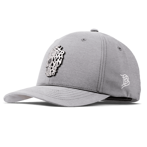Sleep When You're Dead Skull Flexfit Performance Fitted Heather Gray