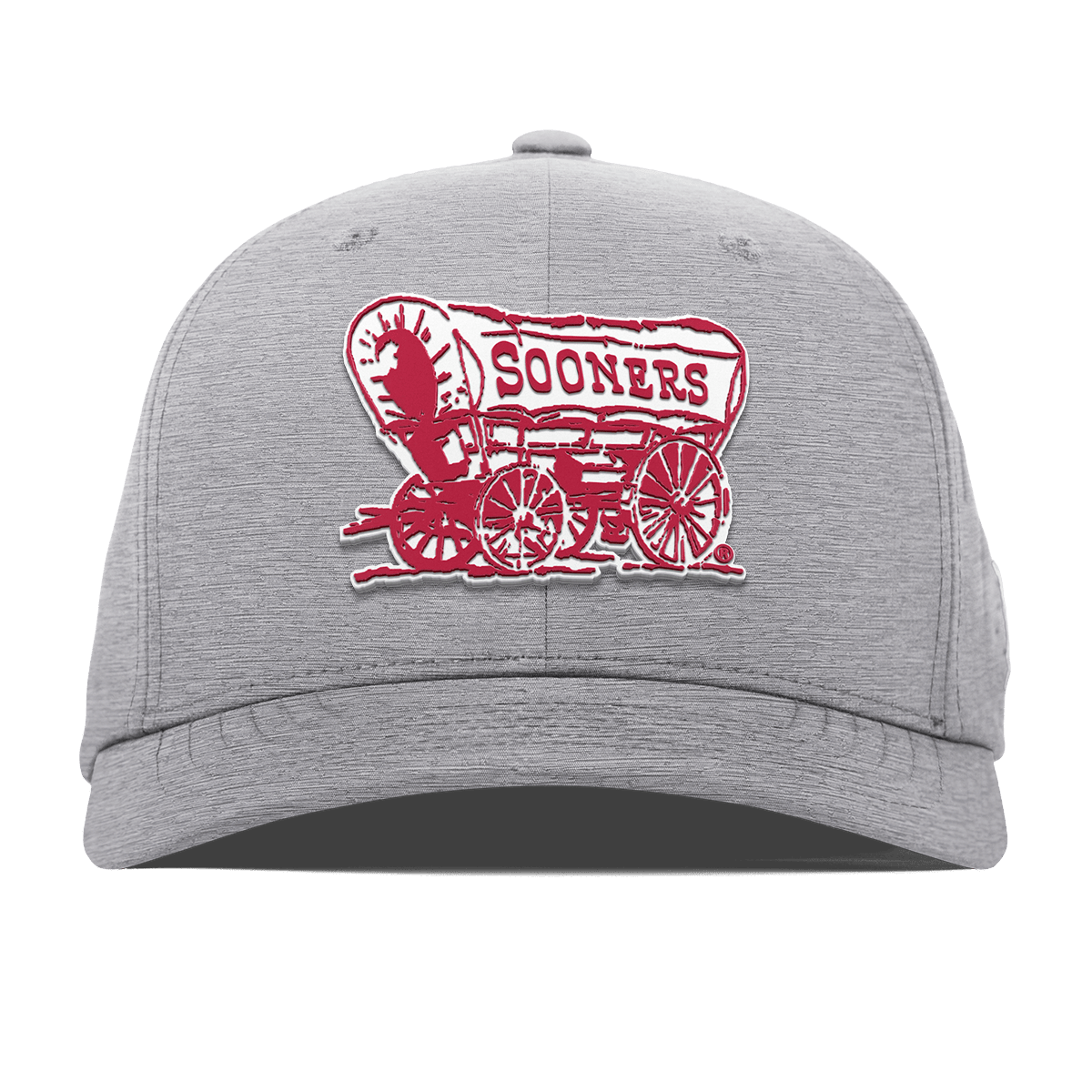University of Oklahoma "Sooner Schooner" Flexfit Performance Fitted Heather Gray