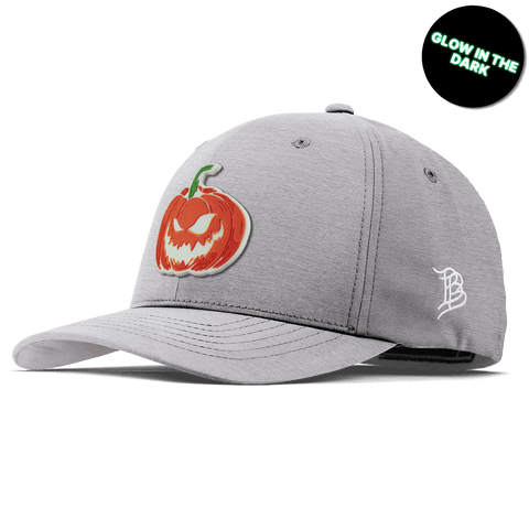Jack-O-Lantern Glow Flexfit Performance Fitted Heather Gray
