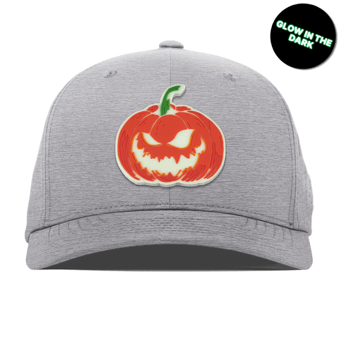 Jack-O-Lantern Glow Flexfit Performance Fitted Heather Gray