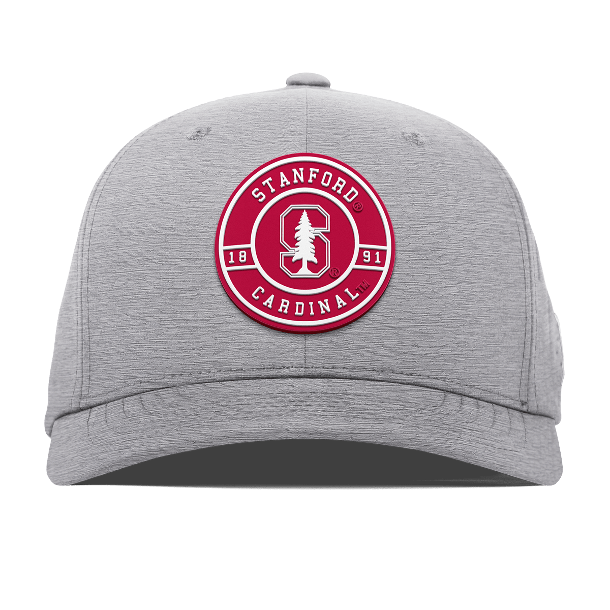 Stanford University "Stanford Seal" Flexfit Performance Fitted Heather Gray