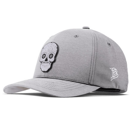 Sugar Skull PVC Flexfit Performance Fitted Heather Gray