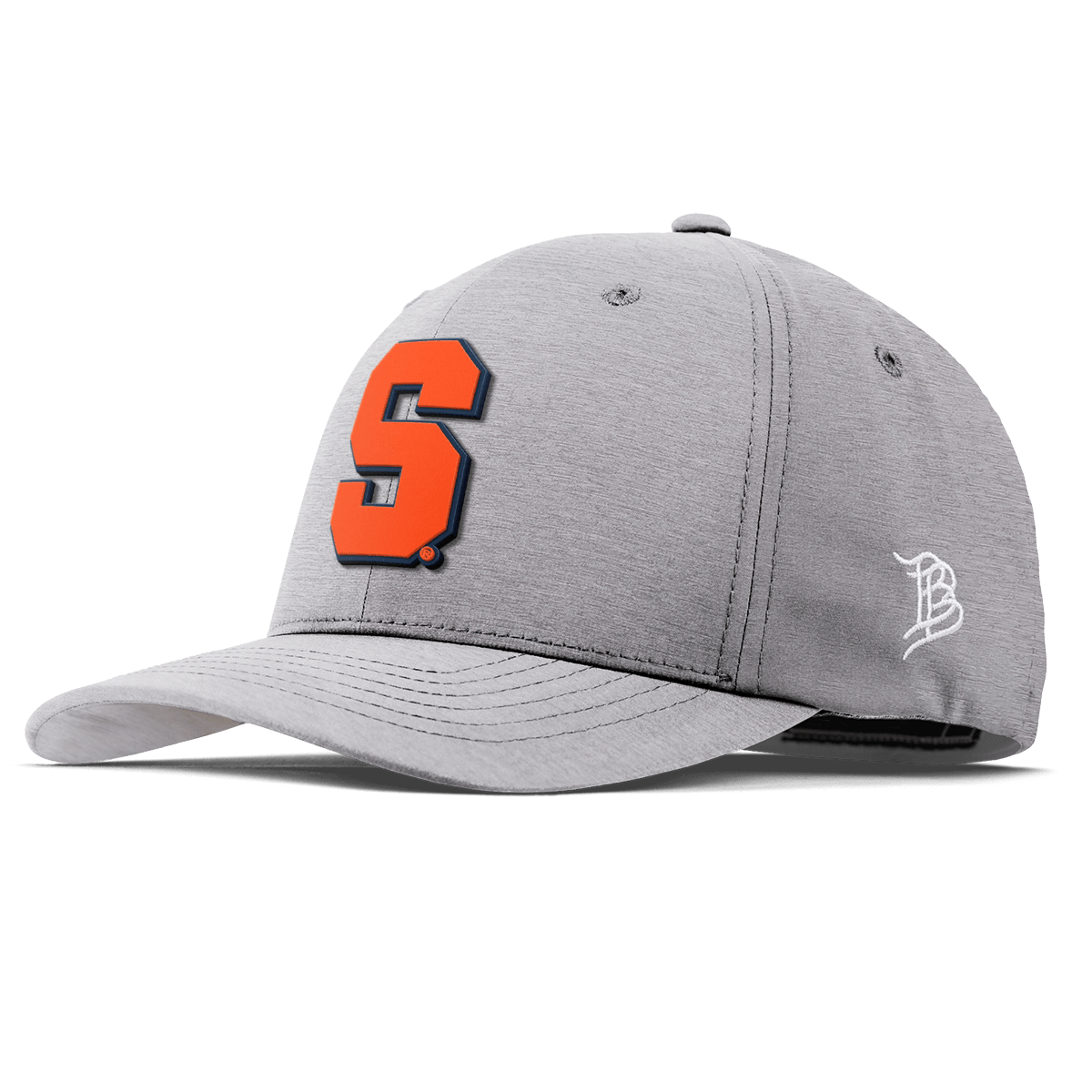 Syracuse University "Syracuse Orange Block" Flexfit Performance Fitted Heather Gray