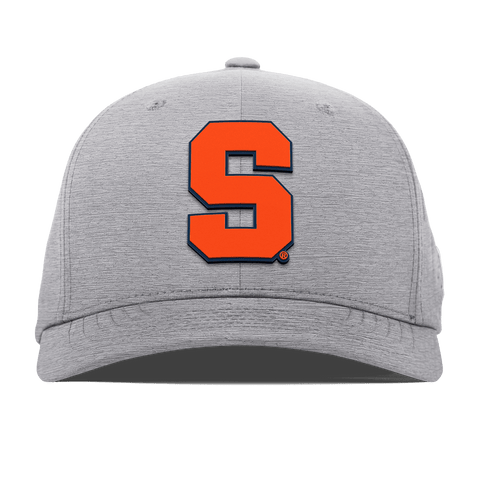 Syracuse University "Syracuse Orange Block" Flexfit Performance Fitted Heather Gray