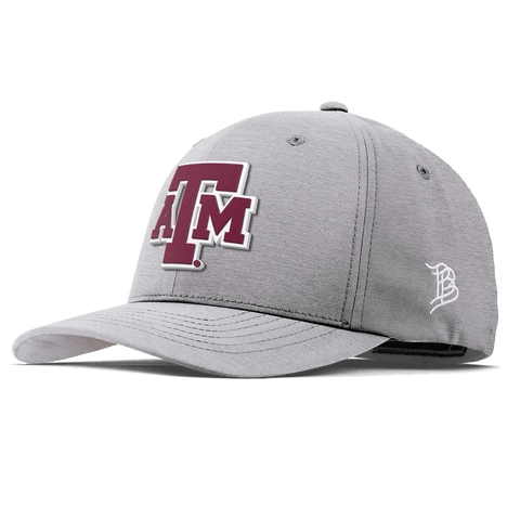 Texas A&M University "Texas A&M Block" Flexfit Performance Fitted Heather Gray