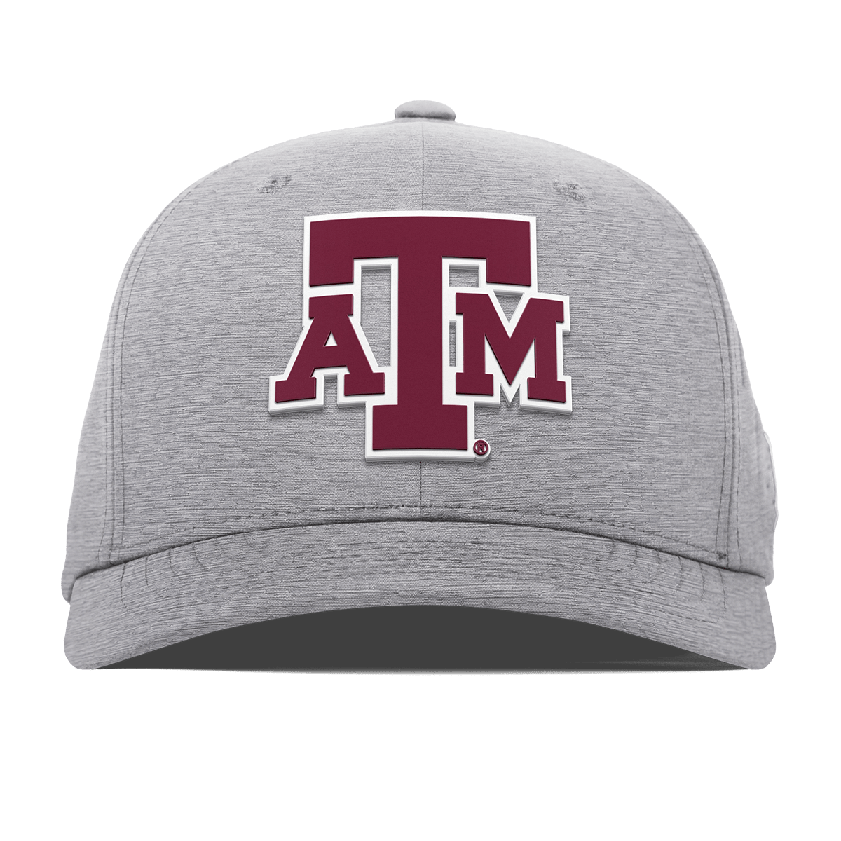 Texas A&M University "Texas A&M Block" Flexfit Performance Fitted Heather Gray