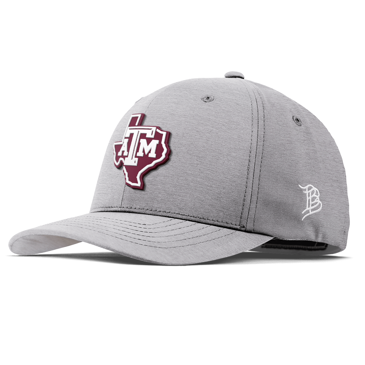 Texas A&M University "Texas A&M Outline" Flexfit Performance Fitted Heather Gray