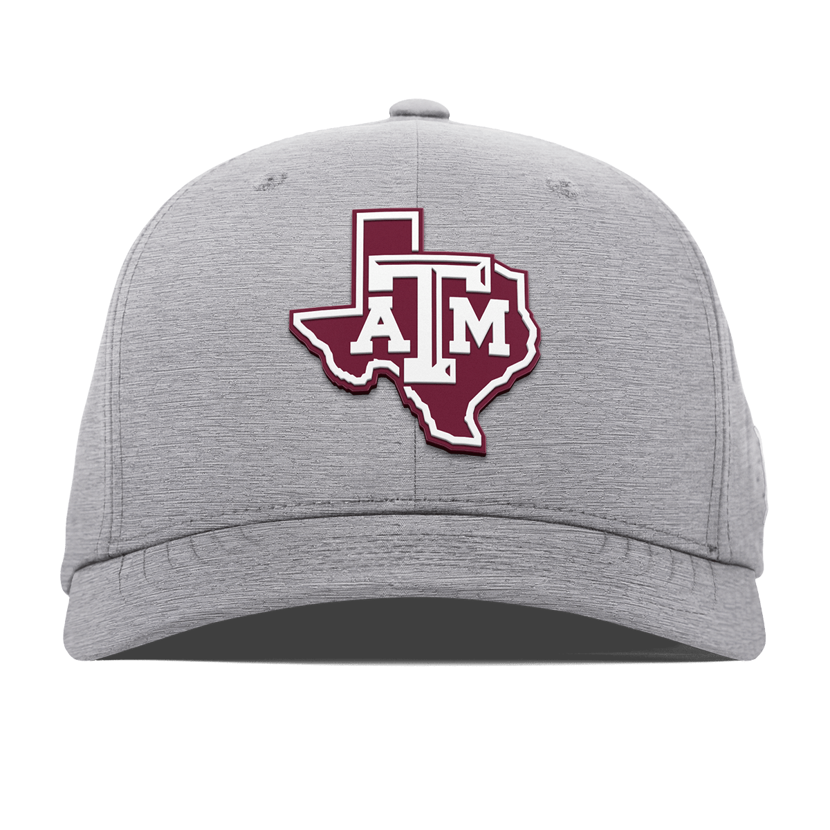Texas A&M University "Texas A&M Outline" Flexfit Performance Fitted Heather Gray