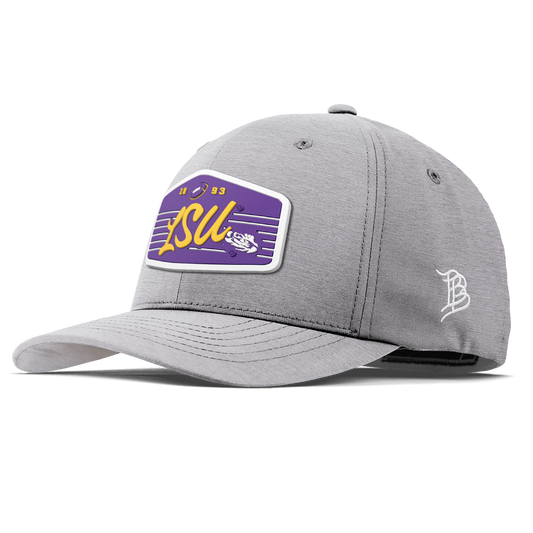 Louisiana State University "Tigers Football" Flexfit Performance Fitted Heather Gray