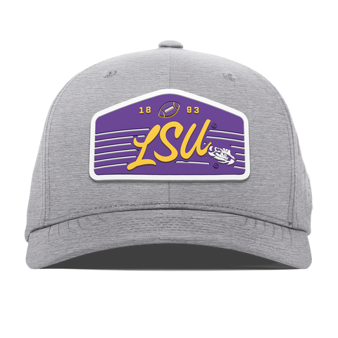 Louisiana State University "Tigers Football" Flexfit Performance Fitted Heather Gray