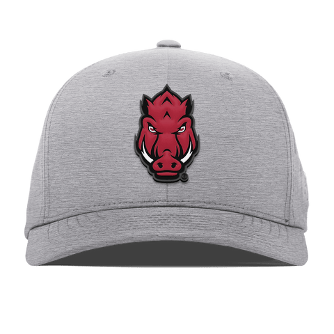 University of Arkansas "Tusk" Flexfit Performance Fitted Heather Gray