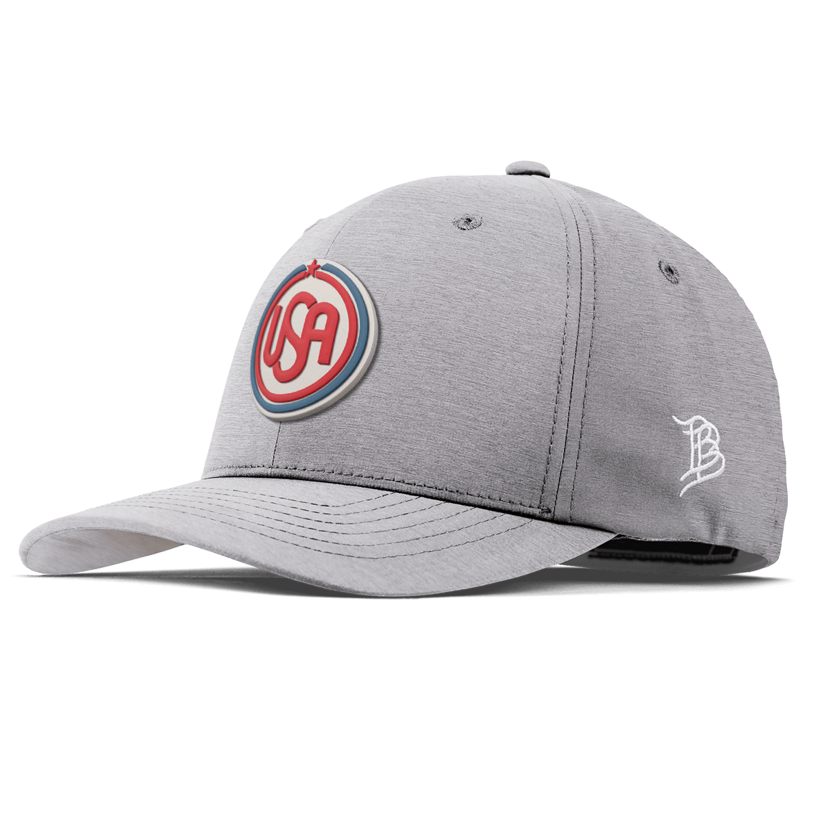USA Icon Flexfit Performance Fitted Heather Gray