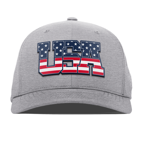 USA Tradition Flexfit Performance Fitted Heather Gray