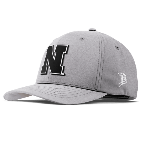 University of Nebraska "Vintage Nebraska Team Logo" Flexfit Performance Fitted Heather Gray