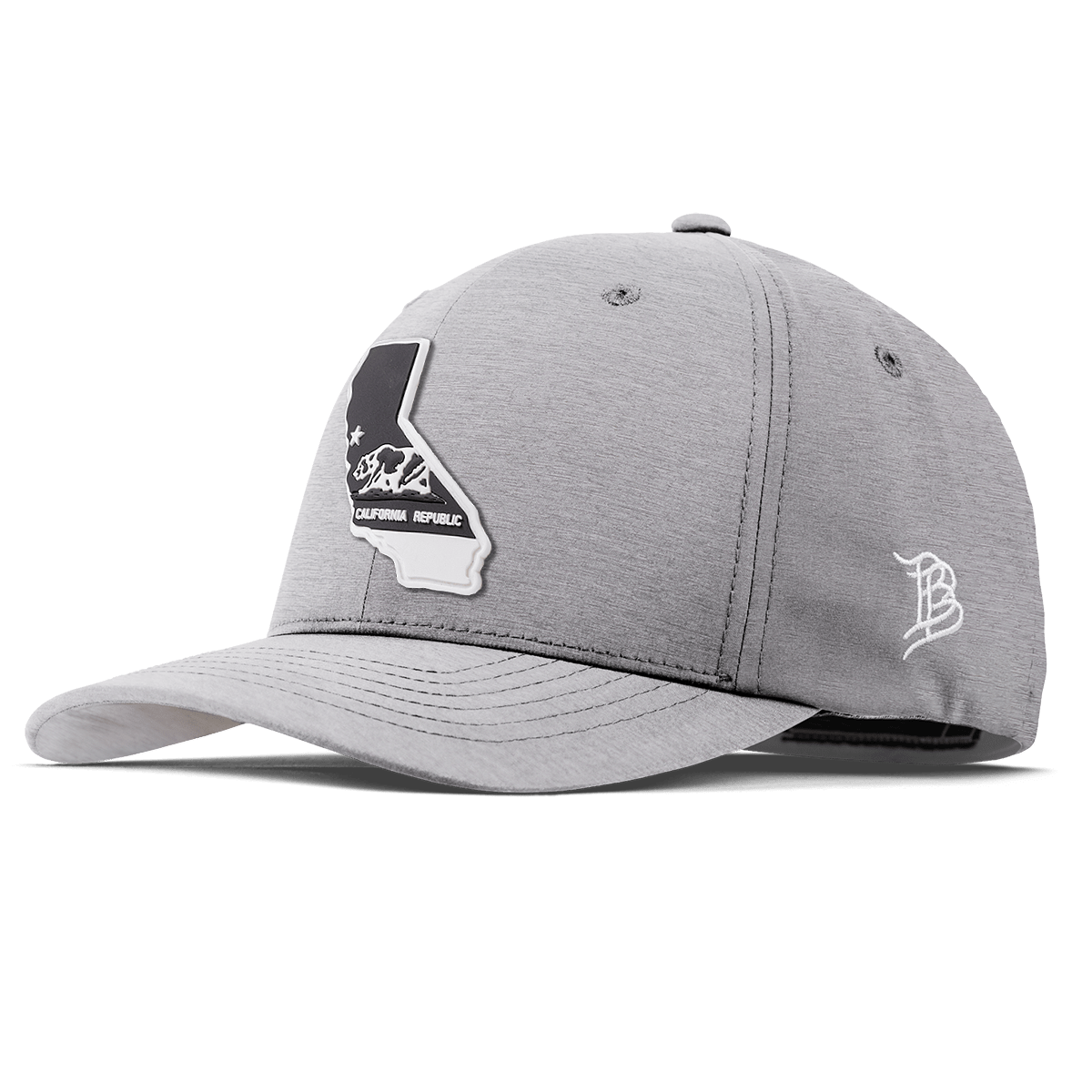 California Vintage Flexfit Performance Fitted Heather Gray