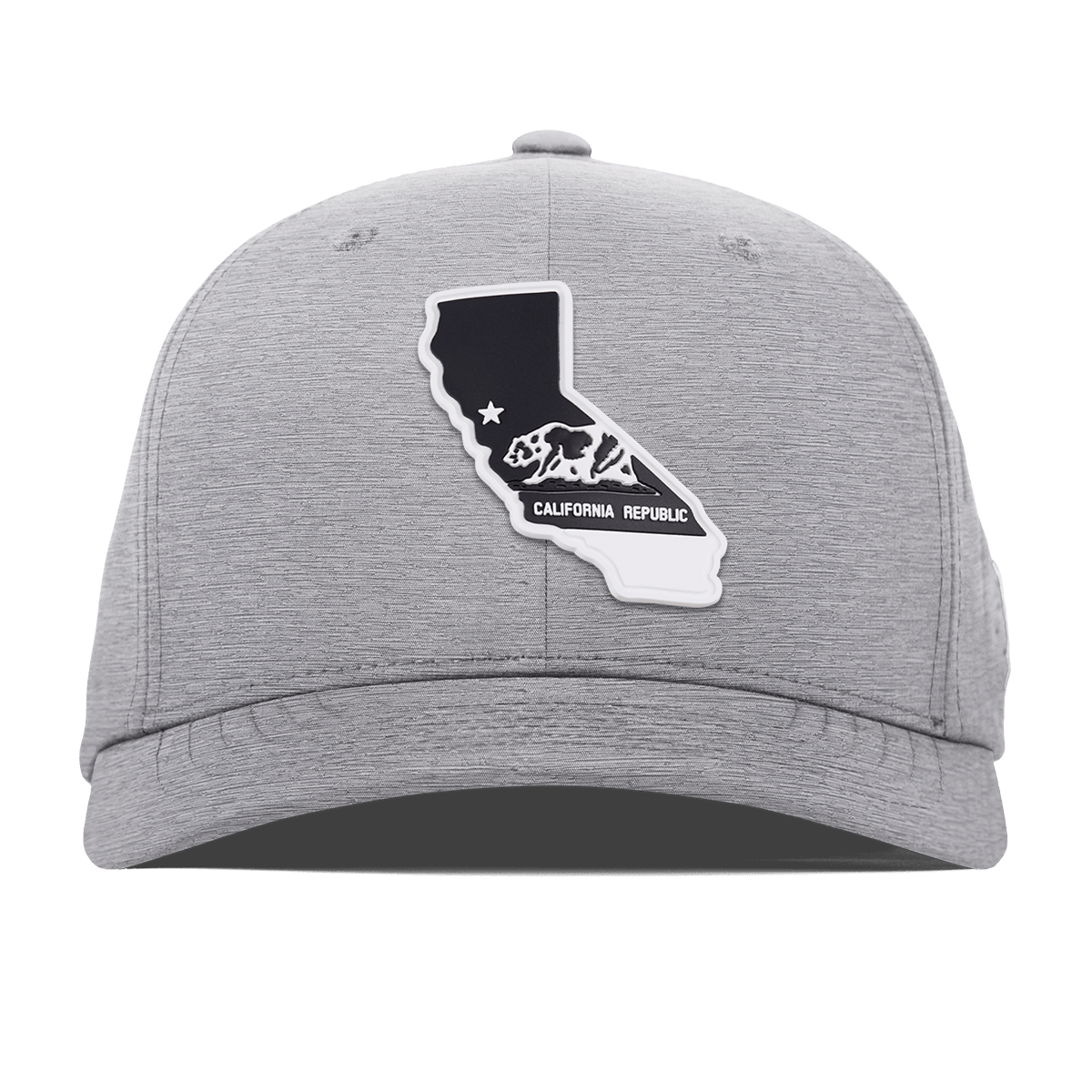 California Vintage Flexfit Performance Fitted Heather Gray