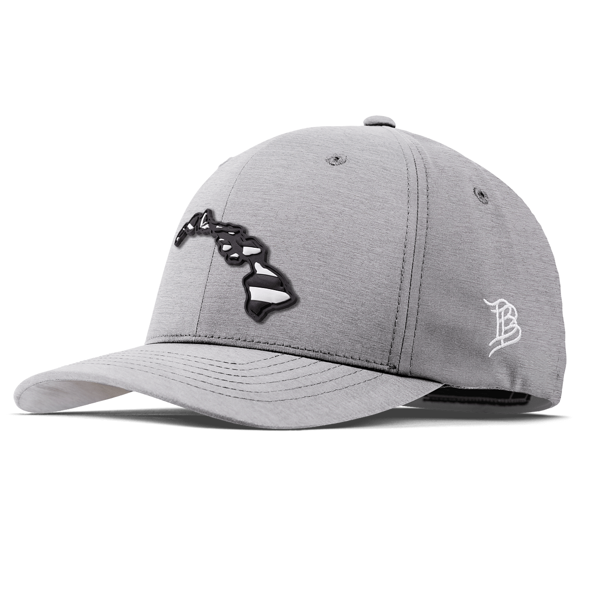 Hawaii Vintage Flexfit Performance Fitted Heather Gray