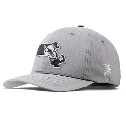 Massachusetts Vintage Flexfit Performance Fitted Heather Gray