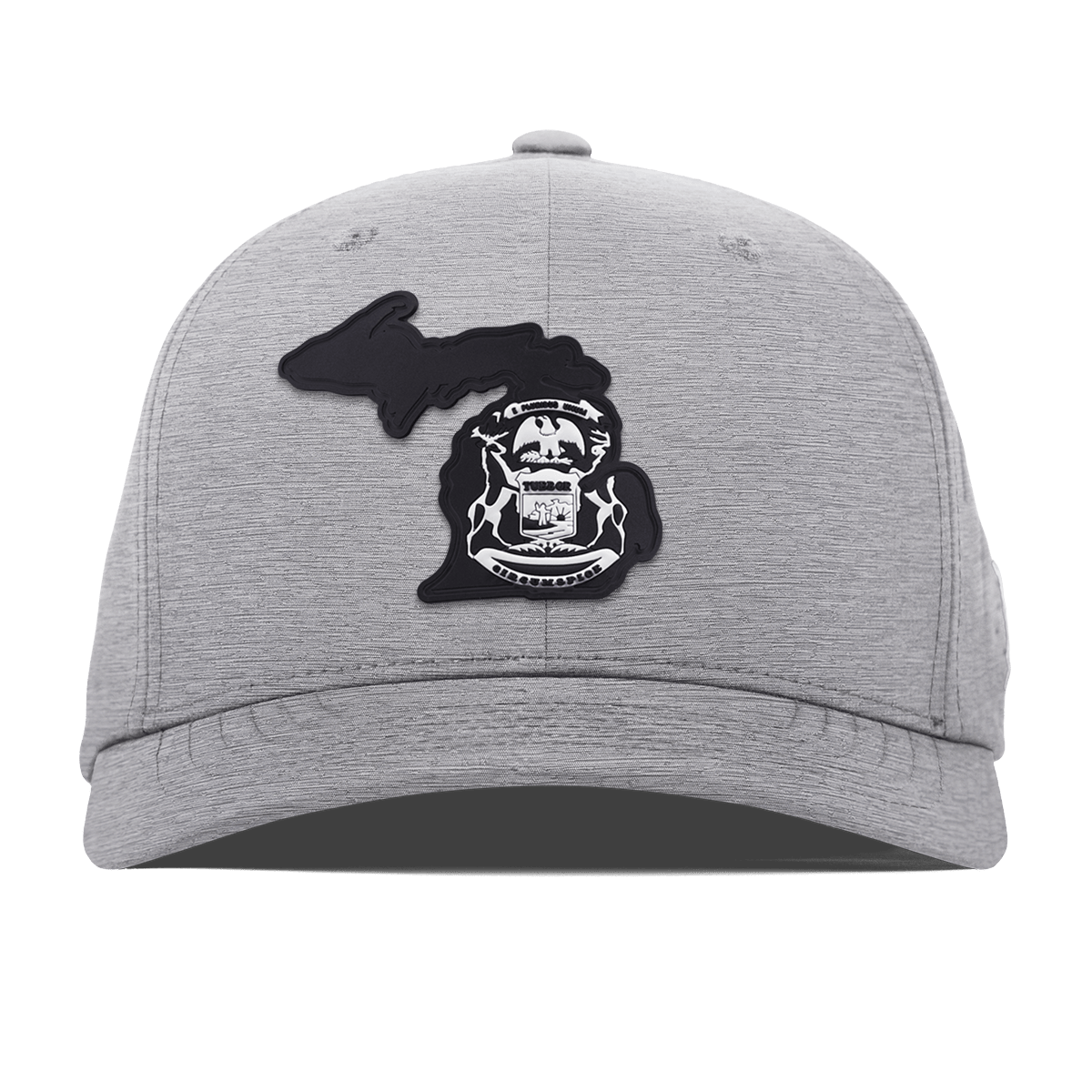 Michigan Vintage Flexfit Performance Fitted Heather Gray