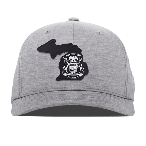 Michigan Vintage Flexfit Performance Fitted Heather Gray