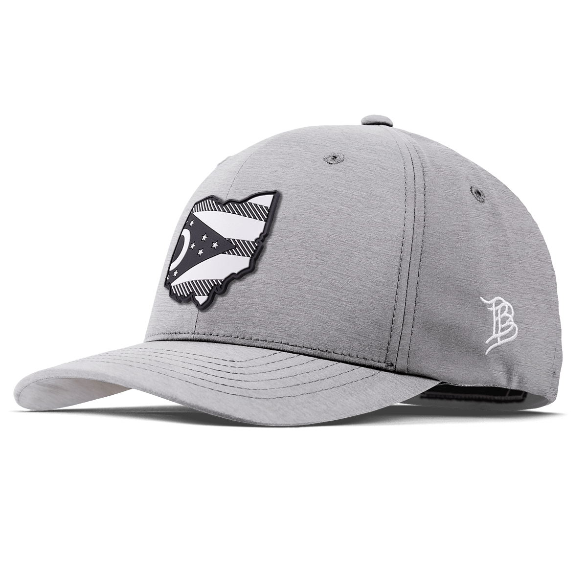 Ohio Vintage Flexfit Performance Fitted Heather Gray